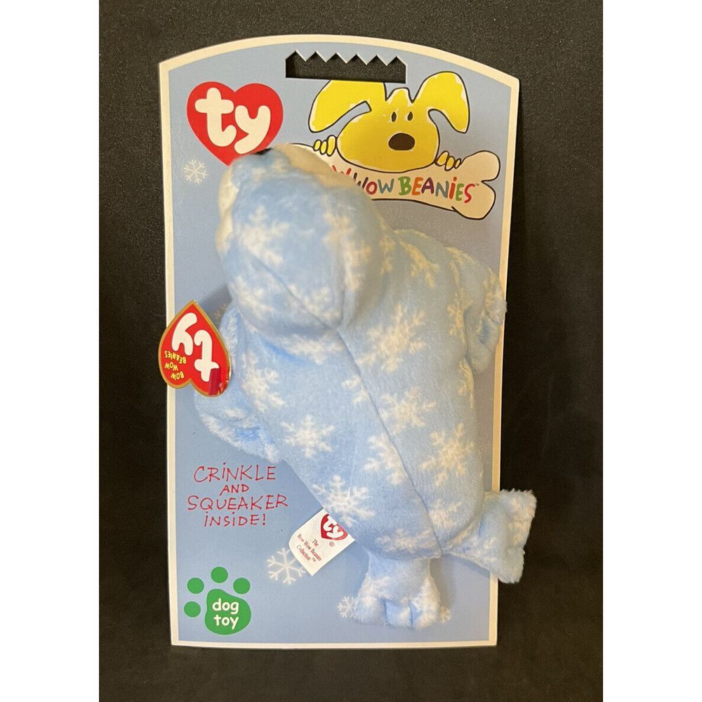 TY BOW WOW‎ BEANIES BLUE SEAL NIP DOG TOY